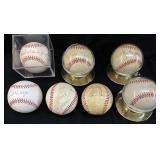 (7) ASSORTED MLB AUTOGRAPHED BASEBALLS, CHUCK