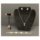 8pc Sterling Silver jewelry lot