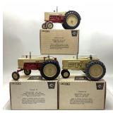 3) ERTL Cockstutt series die cast tractors
