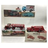 4 die cast toys. ERTL and 1st Gear. Texaco, Ace