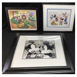 (3) DISNEY THEMED ART, SIGNED DAVID WILLARDSON