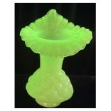 FENTON YELLOW OPALINE URANIUM JACQUELINE TULIP