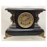 ANTIQUE RANKIN MANTLE CLOCK, 8 DAY, E.N. WELCH