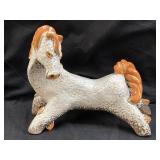 FRENCH MID CENTURY MODERN CERAMIC HORSE SCULPTURE