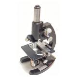 VINTAGE BAUSCH & LOMB MONO MICROSCOPE, COMES