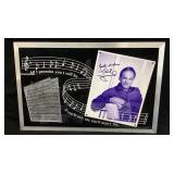 NEIL DIAMOND MEMORABILIA WALL ART SIGNED