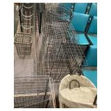 Pick up only Table of wire storage crates