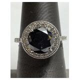 14KT WHITE GOLD FANCY BLACK & COLORLESS DIAMOND
