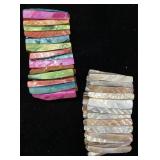 (2) MOTHER OF PEARL BRACELETS