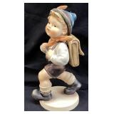 HUMMEL SCHOOL BOY FIGURINES, TM3 MARK, 8in H