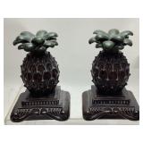 PAIR OF PINEAPPLE BOOKENDS