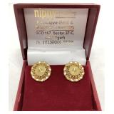 18kt Earrings 4 grams
