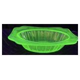 VINTAGE JEANNETTE GREEN DEPRESSION URANIUM GLASS