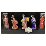 (5) JAPANESE GEISHA DOLLS, VIETNAMESE DOLLS & KPM