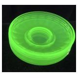 (6) VTG. URANIUM GLASS PLATES