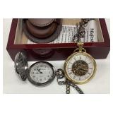 2 pocket watches, Majesti winding Dad, Montana