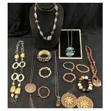 ASSORTED COSTUME JEWELRY, BOHEMIAN STYLE,