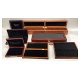 8 Wooden Coin Collectors boxes
