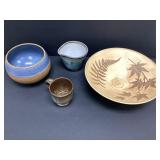 Ken Martin bowl and mug Pottery and 2 Studio