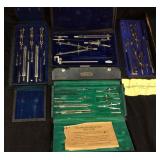 (4) GERMAN MADE DRAFTING TOOL SETS, EUGENE