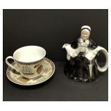 Rare Tony Wood Staffordshire teapot Old Mother and