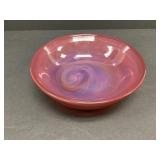 Vtg Dominick Labino Blown Glass Bowl 9-1982
