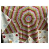 1850s Star of Bethlehem Quilt with stars in the