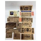 24KT overlay commemorative medals, repro currency