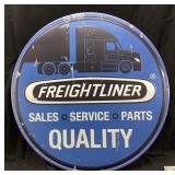 FREIGHTLINER 35in DIE CUT SIGN, NEW, REPRO