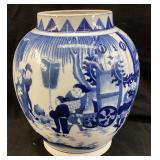 VTG. CHINESE QING DYNASTY STYLE BLUE & WHITE