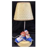 VTG. DOLLY TOY CO RAGGEDY ANN & ANDY LAMP