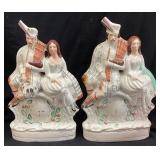 PAIR OF 19TH CENTURY VICTORIAN STAFFORDSHIRE