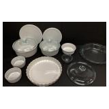 Mixed Lot of Corningware, Pyrex, Fire King,