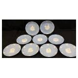 (9) WEDGWOOD JASPERWARE 1991-1999 CHRISTMAS