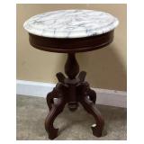 VICTORIAN STYLE MARBLE TOP SMALL PARLOR TABLE
