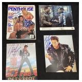 (4) AUTOGRAPHED ANDREW DICE CLAY MAGAZINES &