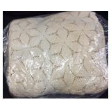 VINTAGE CROCHET BEDSPREAD w INTRICATE GEOMETRIC