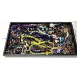 ASSORTED COSTUME JEWELRY, BEADED NECKLACES,