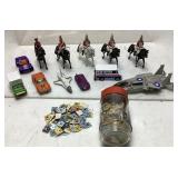 ASSORTED VTG. TOYS, DIE-CAST CARS, PLANES,