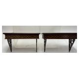 PAIR OF CHINESE CHIPPENDALE STYLE SHELVES