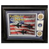 THE DANBURY MINT FRAMED U.S. AIR FORCE