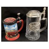 FAMRALL TANKARD STEIN & JOHN DEERE GLASS BEER