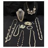 ASSORTED REAL & COSTUME PEARLS, ANNE KLEIN