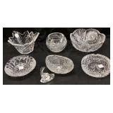 (7) ASSORTED CRYSTAL & VTG. AMERICAN BRILLIANT CUT