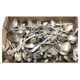 ASSORTED SILVER PLATE FLATWARE