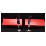 PAIR OF BACCARAT MILLE NUITS FLUTISSMO CRYSTAL