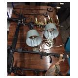 FULL TABLE OF LIGHT FIXTURES, BIKE RACK, BRASS