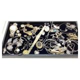 ASSORTED COSTUME & 925 SILVER JEWELRY