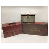 3 Vtg Tool boxes