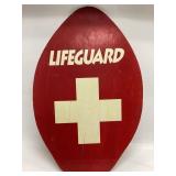 Vtg wood lifeguard rescue board